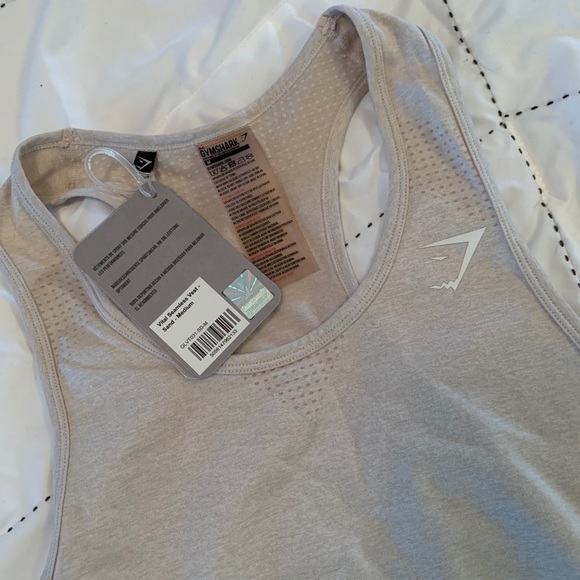 Gymshark Vital Seamless Vest - Sand - Picture 5 of 6